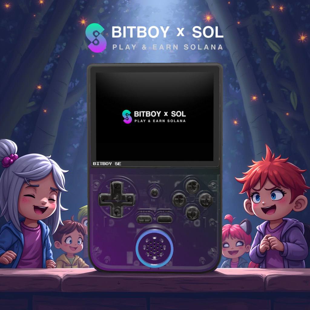 BitBoySE's tweet photo. 💥 Are you ready for the ultimate GameBoy? Powered by Solana, now you can play, earn, and mine crypto all in one! 🔥💰 

#BitboySE #Solana #SolanaGaming https://t.co/fLJ7gdeLdW