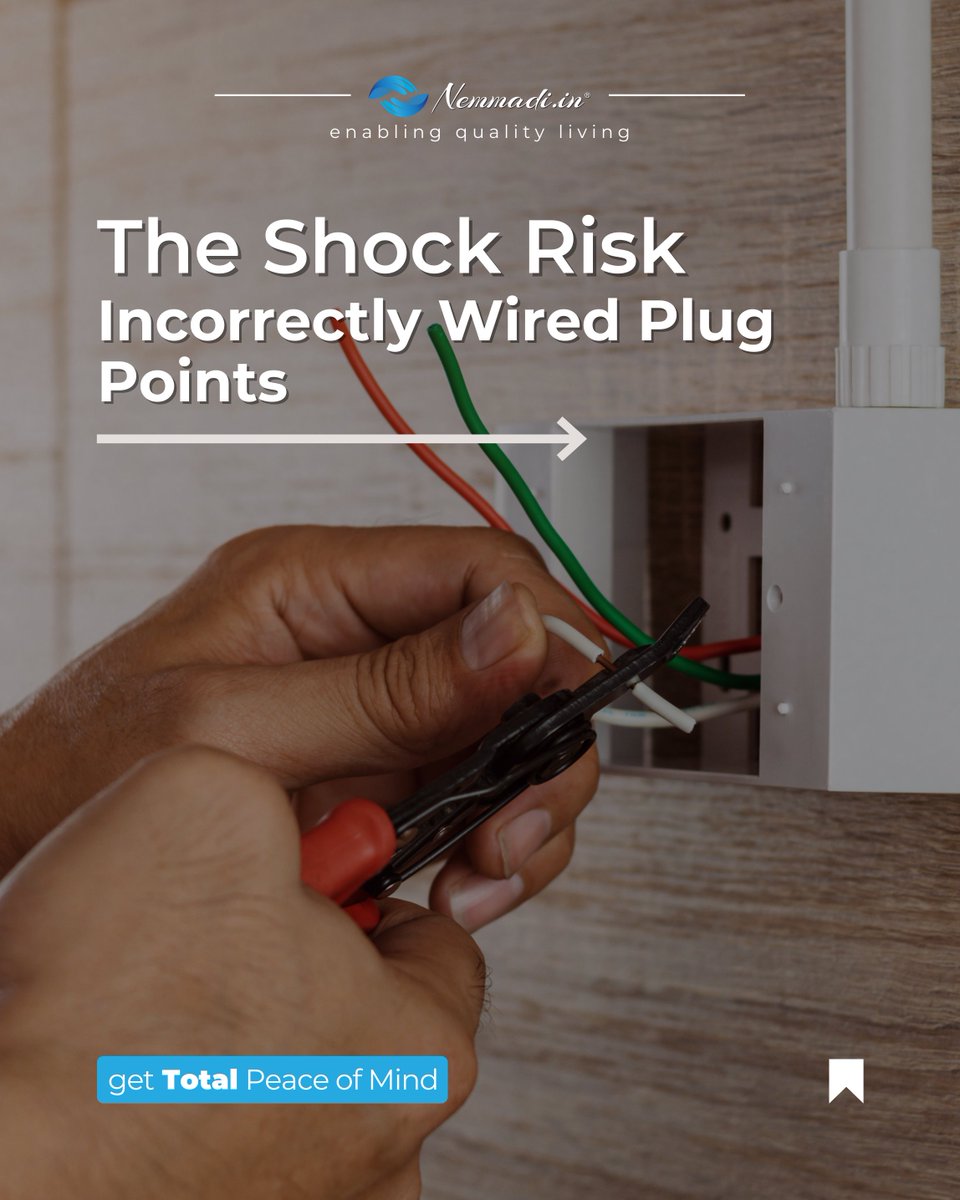 nemmadi_in's tweet photo. 🔌⚡ Don’t let faulty wiring turn your #newhome into a #shockhazard! We found dangerously reversed plug points in an #ElectronicCity #apartment that almost sparked a fire!
Read More: https://t.co/EgvSWqp0j0
#HomeSafety #ElectricalInspection #ThandelOnFeb7th #Bangalore https://t.co/S1BVMhj6pv
