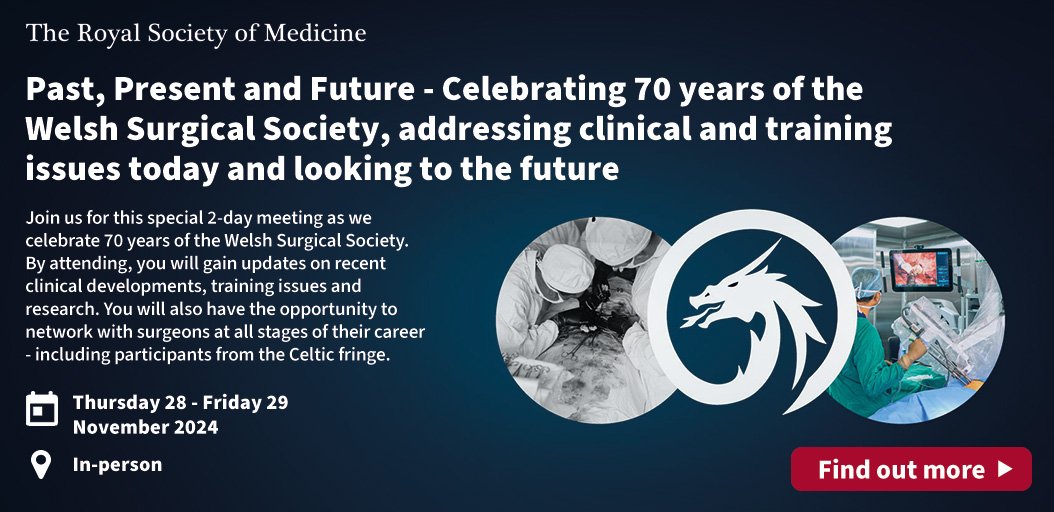 welshsurgeons's tweet photo. Make sure you join us to celebrate 70 years of Welsh Surgeons at @RoySocMed
We have lots of fantastic talks and presentations, including the future of surgical training with @RCSnews @RCSEd @rcpsglasgow @asgbi
#welshsurgeons
https://t.co/AIP0oGVgHo https://t.co/oBOtn0JxWv
