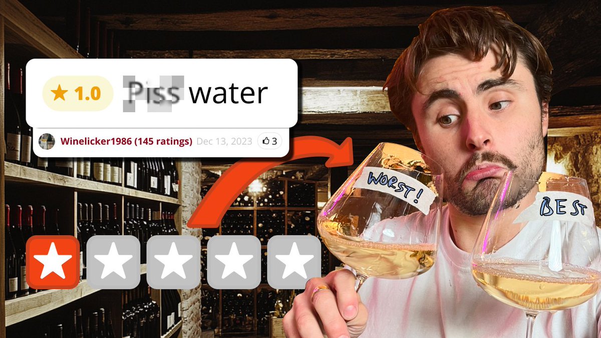 🤢 This was WAY worse than I was expecting

Worse even than the world's worst red wine. youtu.be/L61TOMkKubk

Like pickled eggs and burned rubber... But boy oh boy, the best-rated white wine surprised me!

Like &amp; subscribe for (almost) weekly wine content