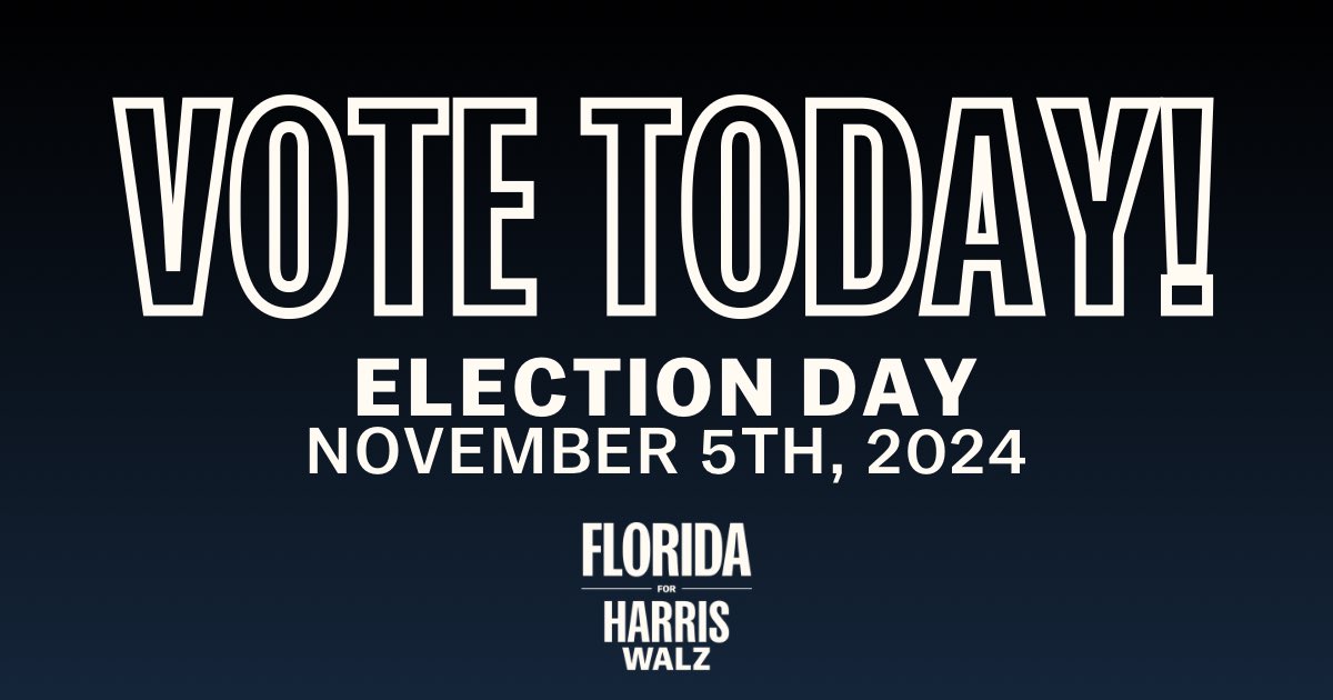 DuvalForHarris's tweet photo. Duuuval! Defend freedom. Make history. 

End the chaos with a new generation of leadership that will chart a new way forward focusing on common sense solutions for you and your family!

VOTE TODAY! 7AM-7PM in FL.

Find your location at https://t.co/nsSAXswipz https://t.co/ZpQjTGUrFn