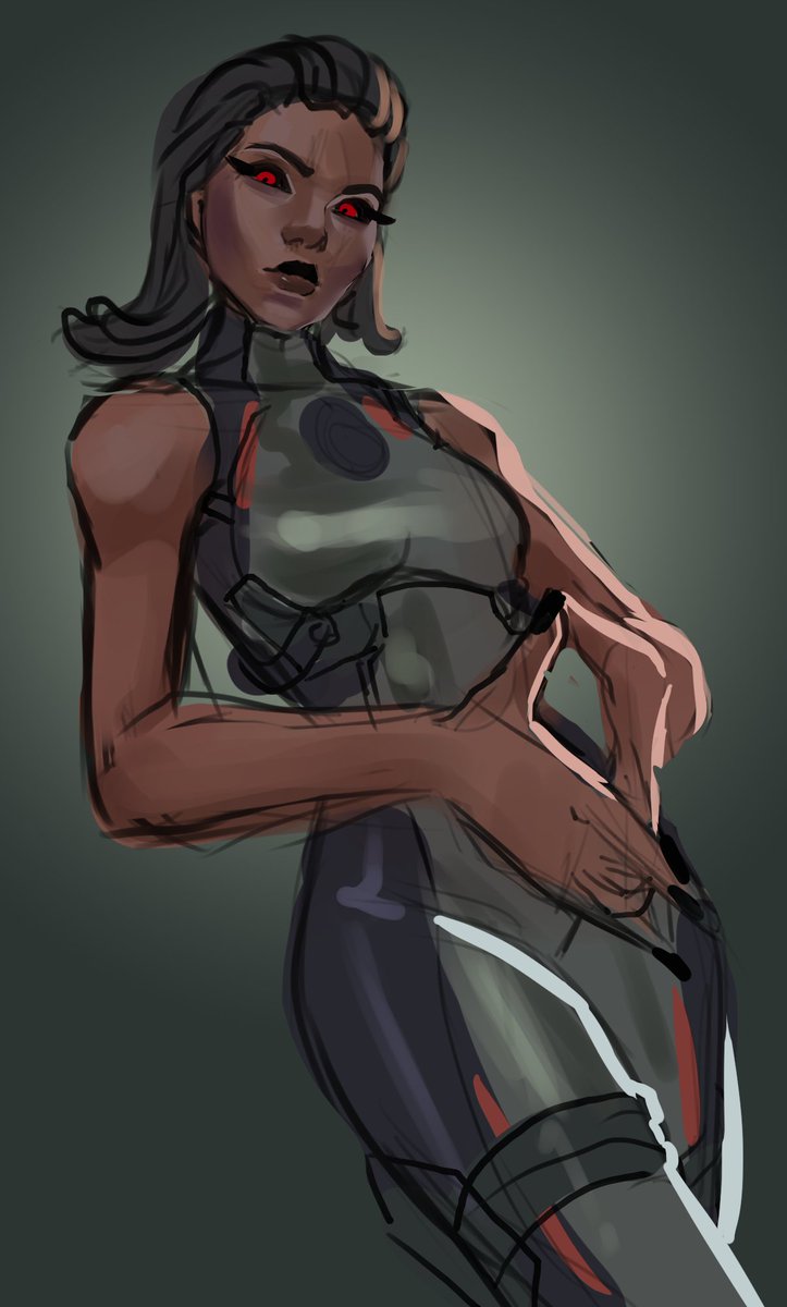 lil quick warm up painting of Human Chaos Director enjoy ejnoy ejnyo enojoy