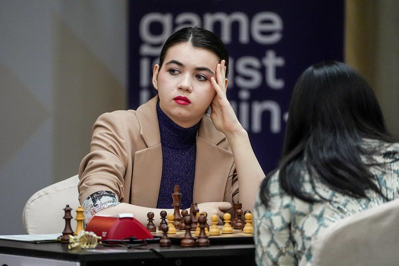 Aleksandra Goryachkina is a sole leader after 5 rounds of the FIDE Women’s Grand Prix. The 6th round is now on 🔥 Will she keep the top spot or will someone else take it?

🏆Who are you rooting for in the event?

Photo by Konstantin Chalabov 

#Chess #WomenInChess #FIDEGrandPrix
