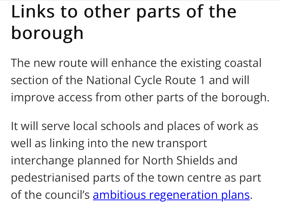 Street Life in North Tyneside (@ntstreetlife) on Twitter photo Just reviewing the plans for phase 2 of the Seafront Sustainable Route (aka <a href="/SunriseCycleway/">Sunrise Cycleway 🌅🚲😊</a>) and spotted this.
Now <a href="/NTCouncilTeam/">North Tyneside Council</a> have abandoned the Preston Rd route and made no substantive progress on the Tynemouth Rd route, how is access to North Shields being improved? Just reviewing the plans for phase 2 of the Seafront Sustainable Route (aka <a href="/SunriseCycleway/">Sunrise Cycleway 🌅🚲😊</a>) and spotted this.
Now <a href="/NTCouncilTeam/">North Tyneside Council</a> have abandoned the Preston Rd route and made no substantive progress on the Tynemouth Rd route, how is access to North Shields being improved?