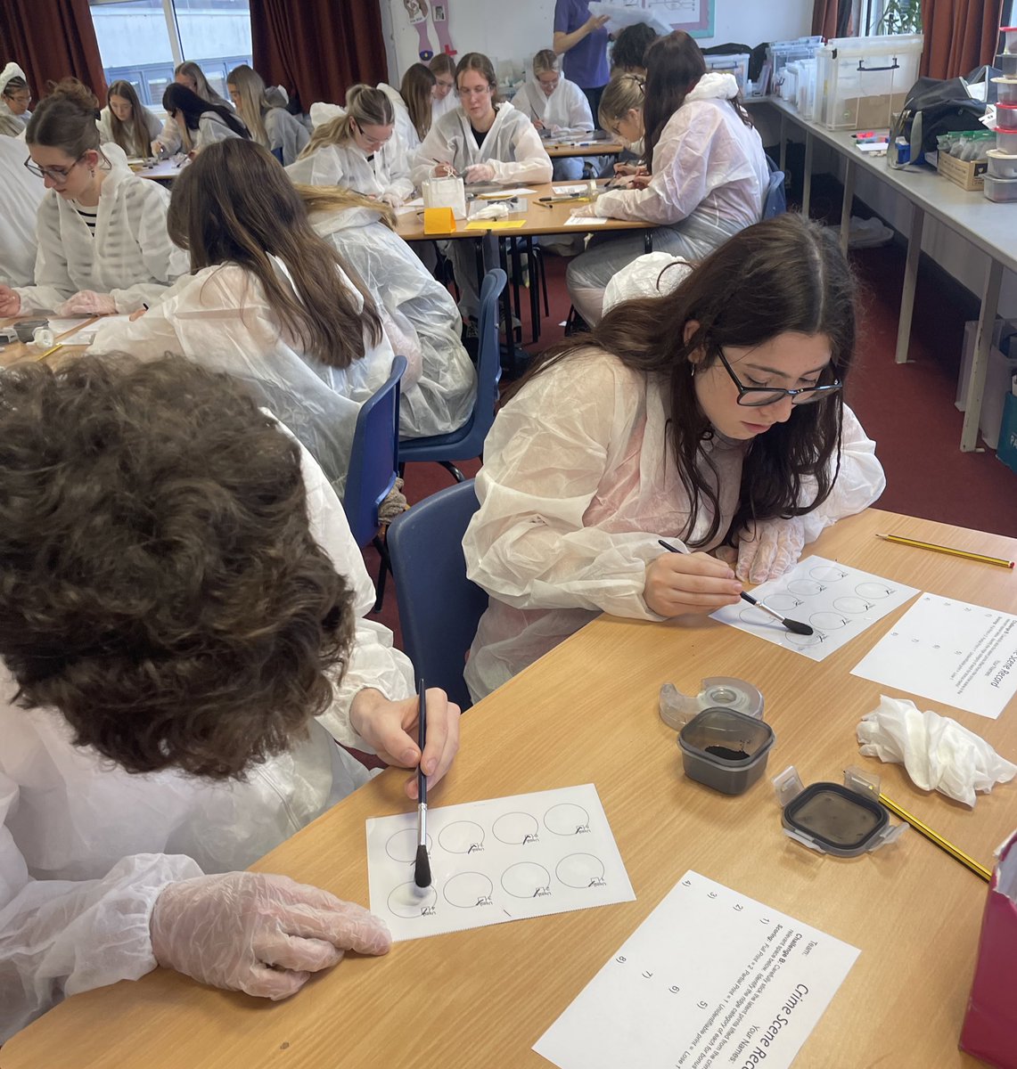 TythySocSci's tweet photo. Fingerprinting time! @TythySixth https://t.co/6bmEQyh6rw