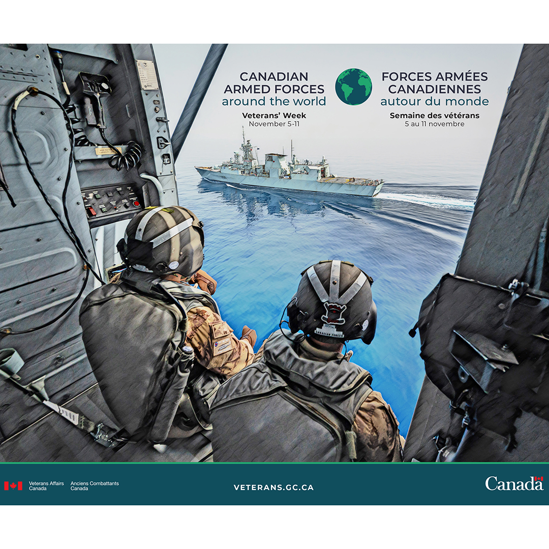TLDSB's tweet photo. Canadian Armed Forces members perform many important duties here at home, and have served in international peacekeeping efforts around the world, helping defend and maintain peace. This Veterans’ Week, we recognize and remember their courage, service, and sacrifice. https://t.co/ibAwecxg1c