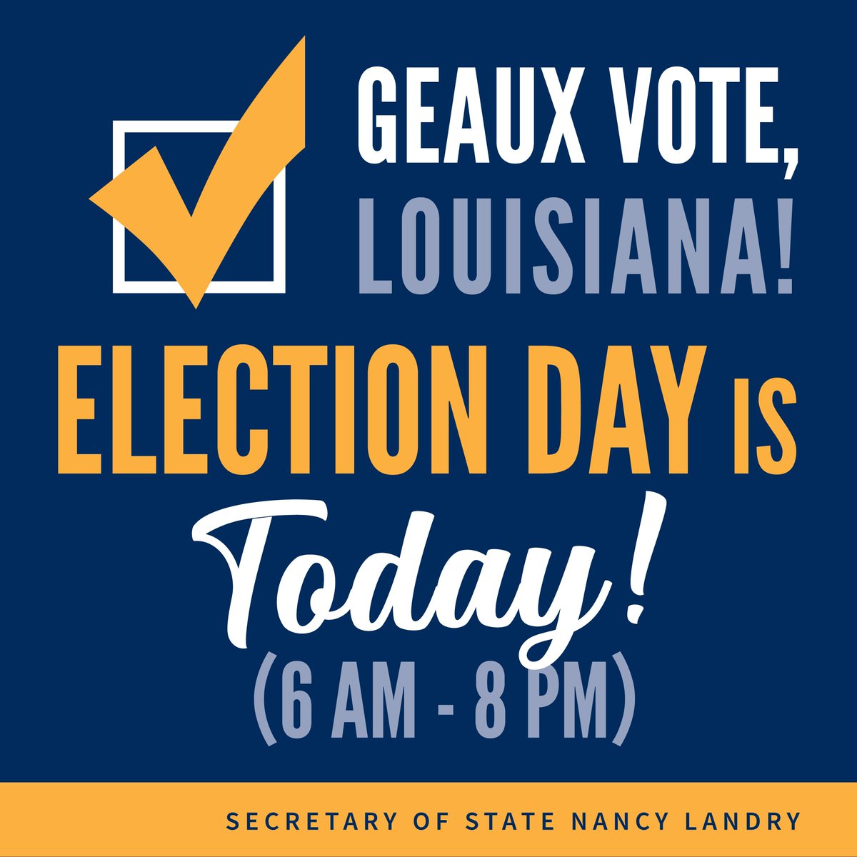 Louisiana Secretary of State tweet media