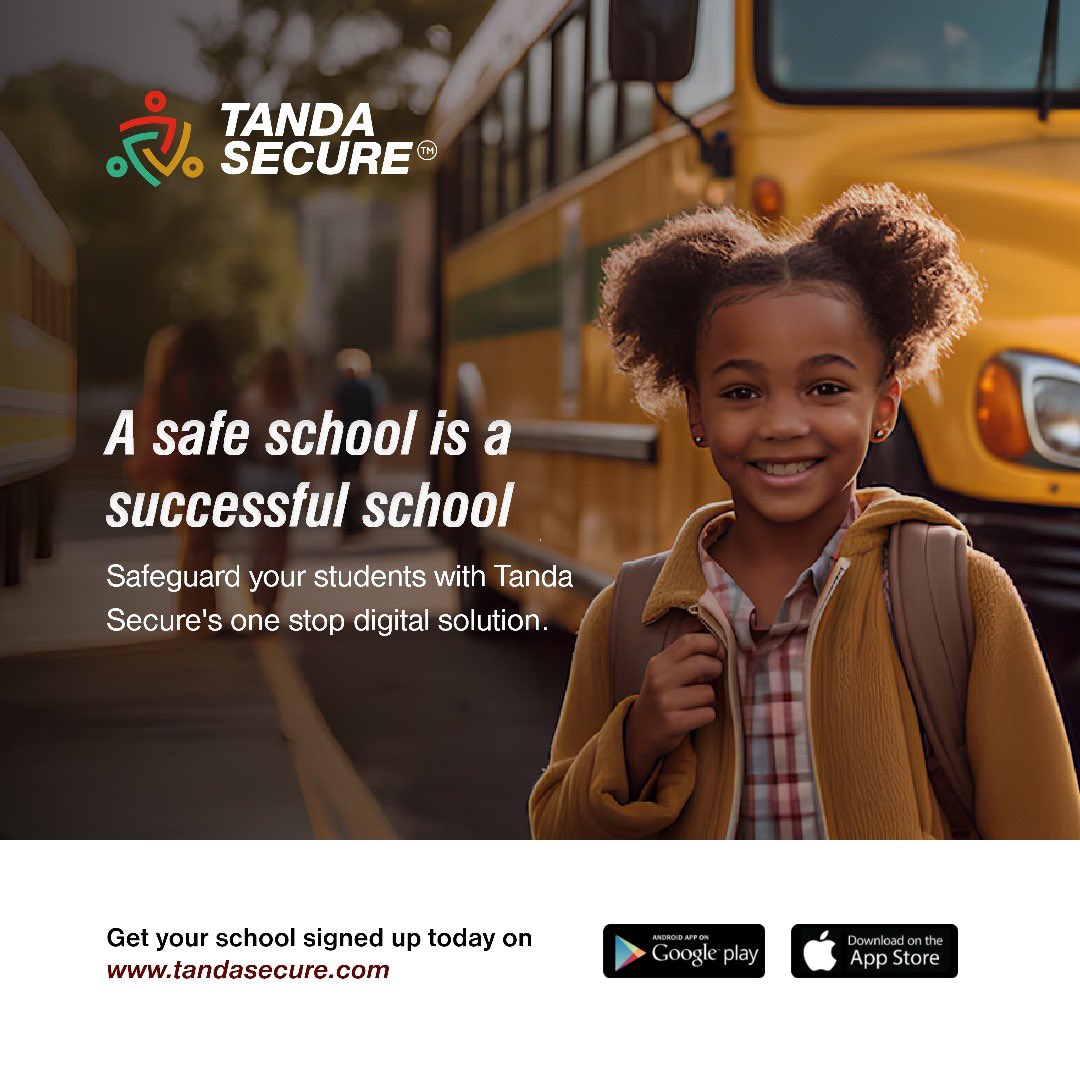 TandaSecure's tweet photo. Keep your students safe and your school thriving with Tanda Secure! Give your school the safety upgrade it deserves.
👉 Visit https://t.co/QYYVFgkDj1 to get your school signed up today!
#realtimenotifications #childsafety #tandasecure https://t.co/Rfpcij0CHc