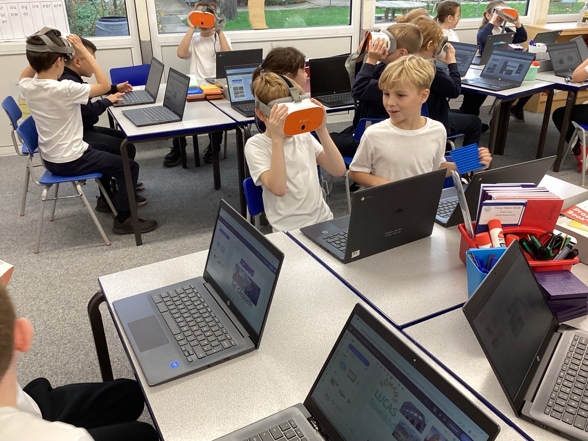 raeburnprimary's tweet image. Well done to year 3.  We have enjoyed a VR headset experience in our computing lesson.  It was incredible to see Roman artefacts and surroundings to tie in with our history topic.
#raeburncomputing #raeburnyear3
@hiimpactDave