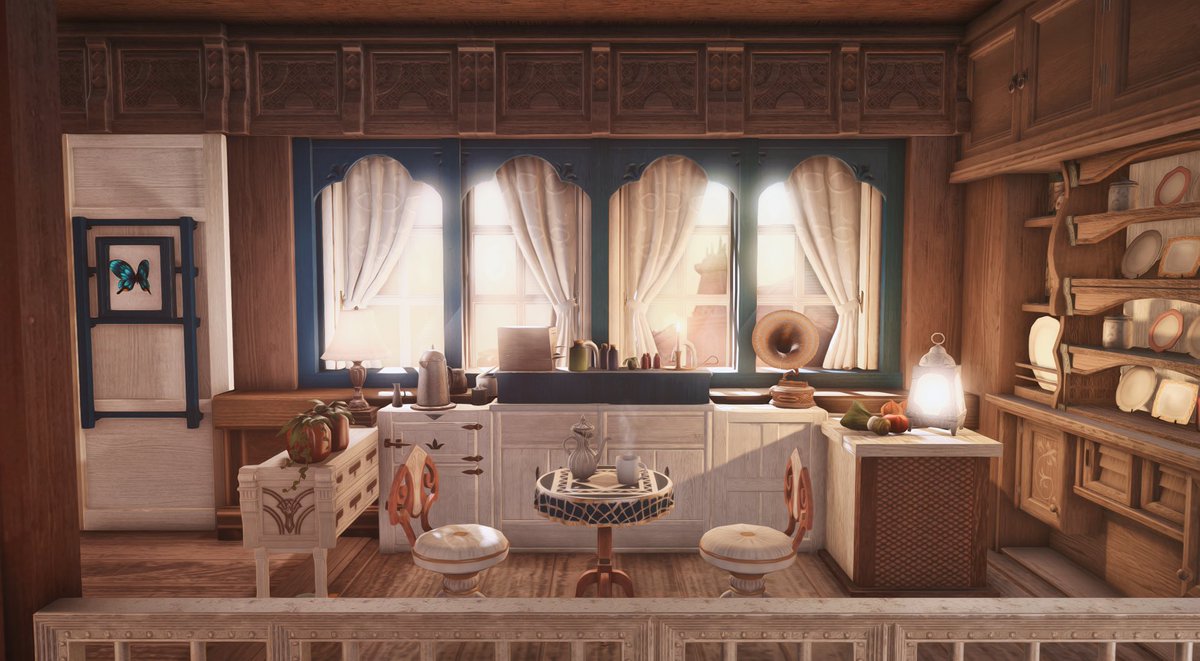 _Dawn_housing's tweet image. [ S size ] 

🪟☕️ 로맨틱 중세 저택
🗝 중세 저택, 벽난로, 채광

#FF14Housing #FF14ハウジング #FFXIV #HousingEden #hgxiv #하우징커미션