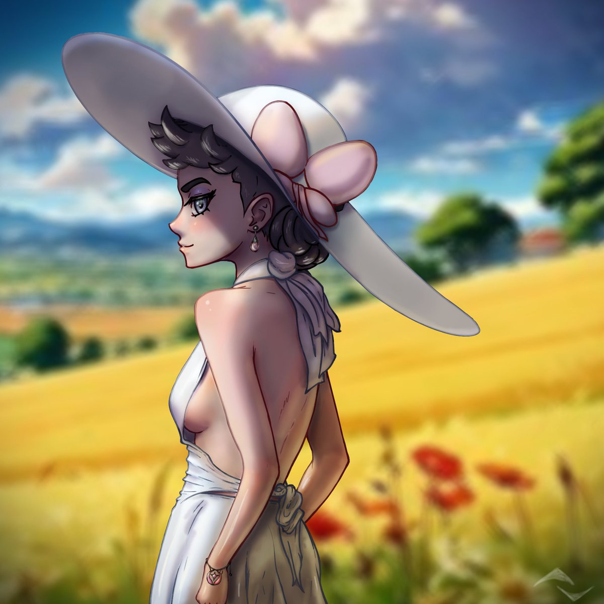 PalBroFella's tweet photo. Diantha color study. Threw an image I found for the bg.
#diantha
#fanart
#study #Pokemon https://t.co/JJolHSMg6i