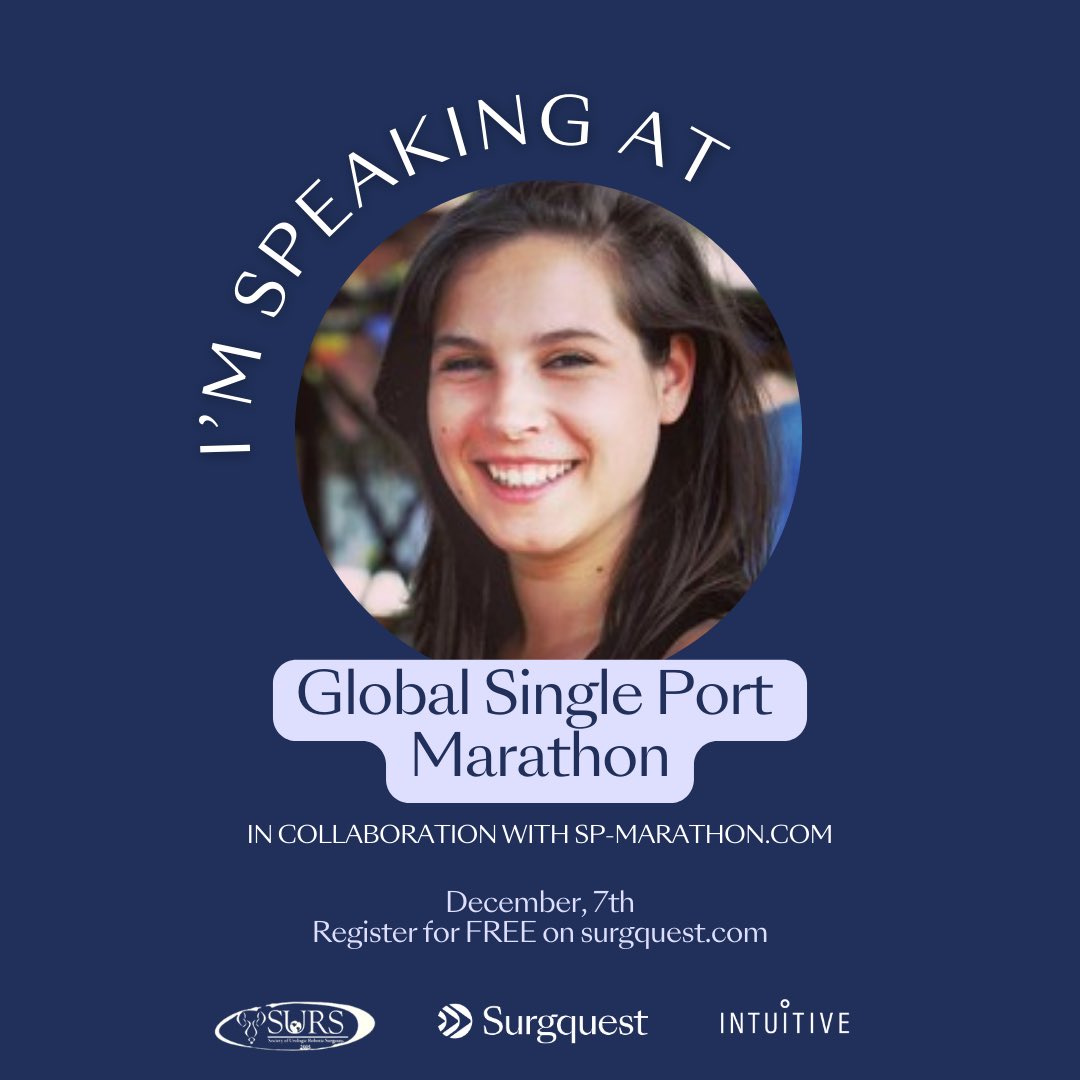 I’m speaking at the Global Single Port Marathon on December 7th! 🌍🤖✨
📅 December 7th, 2024
🔗 Register for free via the Surgquest website! Surgquest.com
Looking forward to connecting with all of you there.
#GlobalSinglePortMarathon #SinglePortSurgery #RoboticSurgery