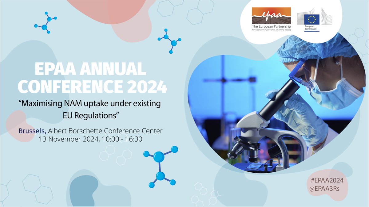 EPAA (@epaa3rs) on Twitter photo 🚨 Last day to register for #EPAA2024! Join us to hear keynote speeches from Kristin Schreiber (<a href="/EU_Commission/">European Commission</a> ), MEP @MetzTilly, & <a href="/DirkJacobsEU/">Dirk Jacobs</a> (<a href="/FoodDrinkEU/">FoodDrinkEurope</a> ). Plus, two key panels on EU #Chemical & #Pharmaceutical regulation.
🔗 Register here: single-market-economy.ec.europa.eu/events/2024-ep…
#3Rs 🚨 Last day to register for #EPAA2024! Join us to hear keynote speeches from Kristin Schreiber (<a href="/EU_Commission/">European Commission</a> ), MEP @MetzTilly, & <a href="/DirkJacobsEU/">Dirk Jacobs</a> (<a href="/FoodDrinkEU/">FoodDrinkEurope</a> ). Plus, two key panels on EU #Chemical & #Pharmaceutical regulation.
🔗 Register here: single-market-economy.ec.europa.eu/events/2024-ep…
#3Rs