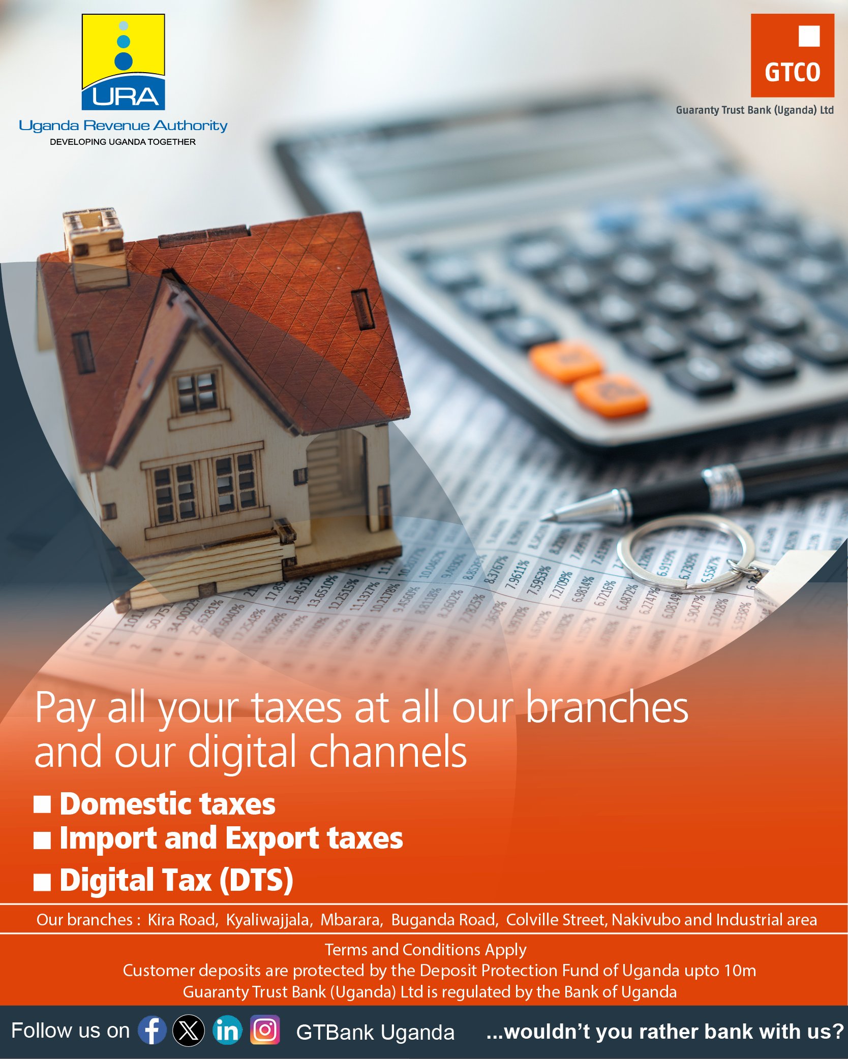 GTBankUganda on X: &ldquo;Conveniently pay all your taxes by simply 