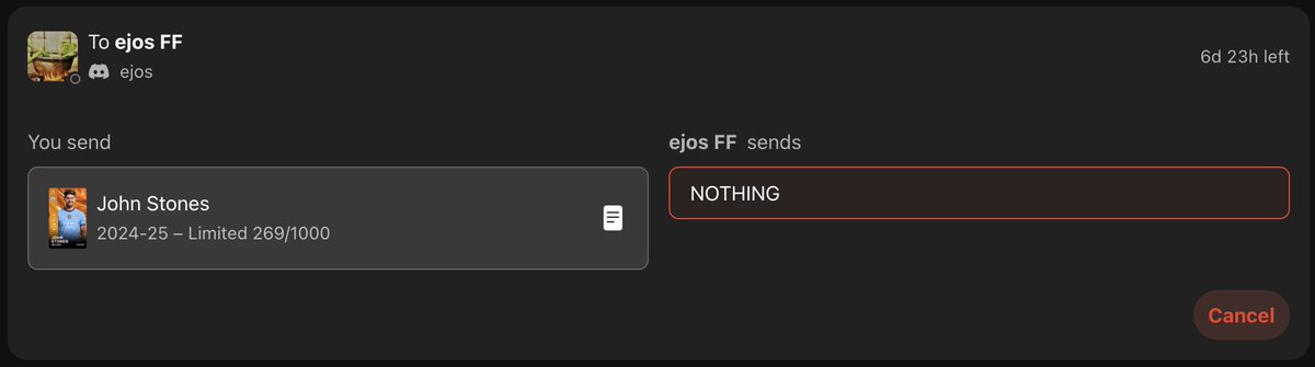 Congrats to <a href="/ejossrr/">Ejos</a> for winning the first #sorare giveaway! Reminder to enter my next one below! 

There have only been 10 entries so far with 3 prizes up for grabs, your chances of winning are very high!