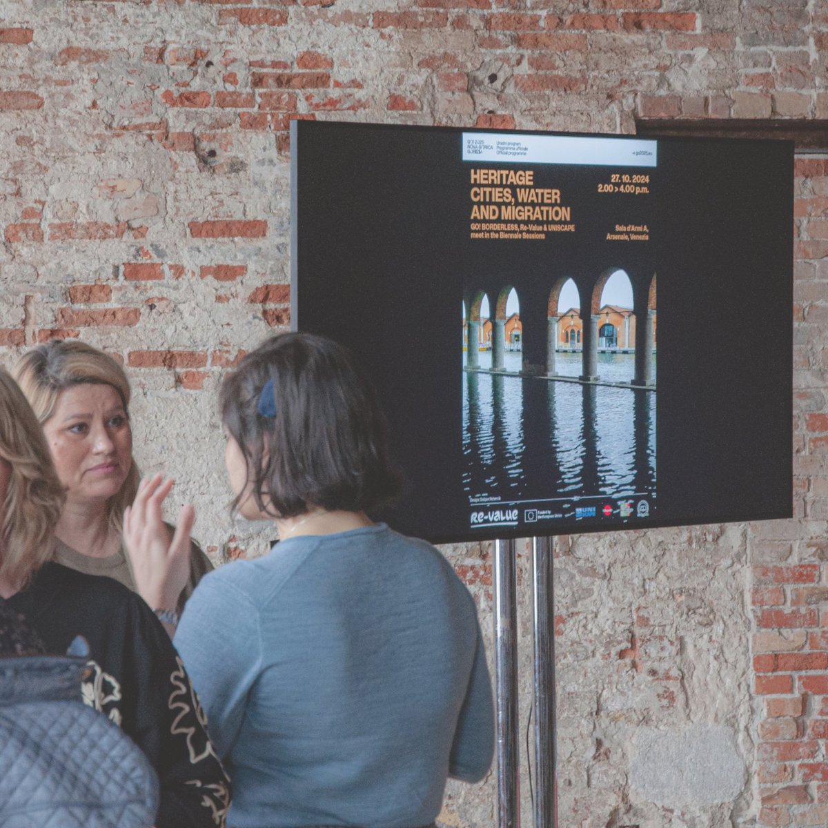 2025Go's tweet image. 🌍 At Biennale Arte in Venice, the University of Nova Gorica, in collaboration with the Re-Value project and GO! 2025, hosted a discussion on cities with historical heritage, water, and migration. Over 70 participants from across Europe shared their insights. #GoBorderless