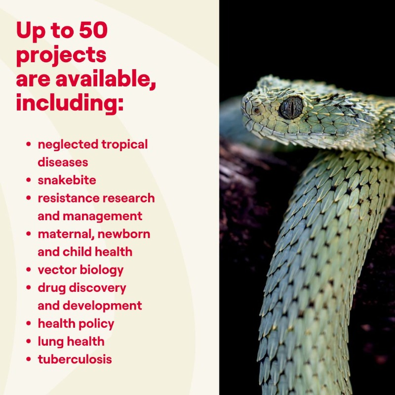 LSTMnews's tweet photo. Develop your talent for research. Our fully-funded, 4-year MRC Doctoral Training Partnership (DTP) is now open to applicants for an October 2025 start. 
Apply by 23:59 on 4 December 2024. 
Find out more: https://t.co/RLGSTUPjRB