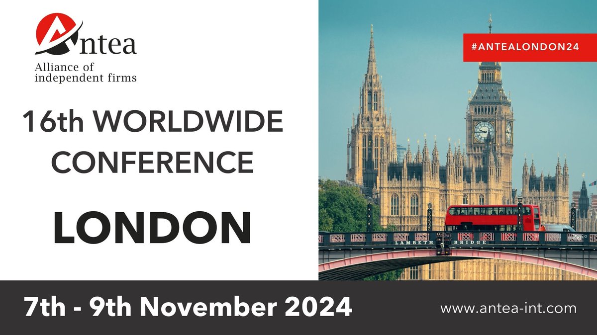 AnteaAlliance's tweet photo. London is ready to host @AnteaAlliance 16th Worldwide Conference!

We’re looking forward to welcome all members for a full day of valuable exchanges and networking opportunities

❗ Use #ANTEALONDON24 to stay connected and share your insights!

#WorldwideConference #AnteaAlliance https://t.co/neHjadKUOj