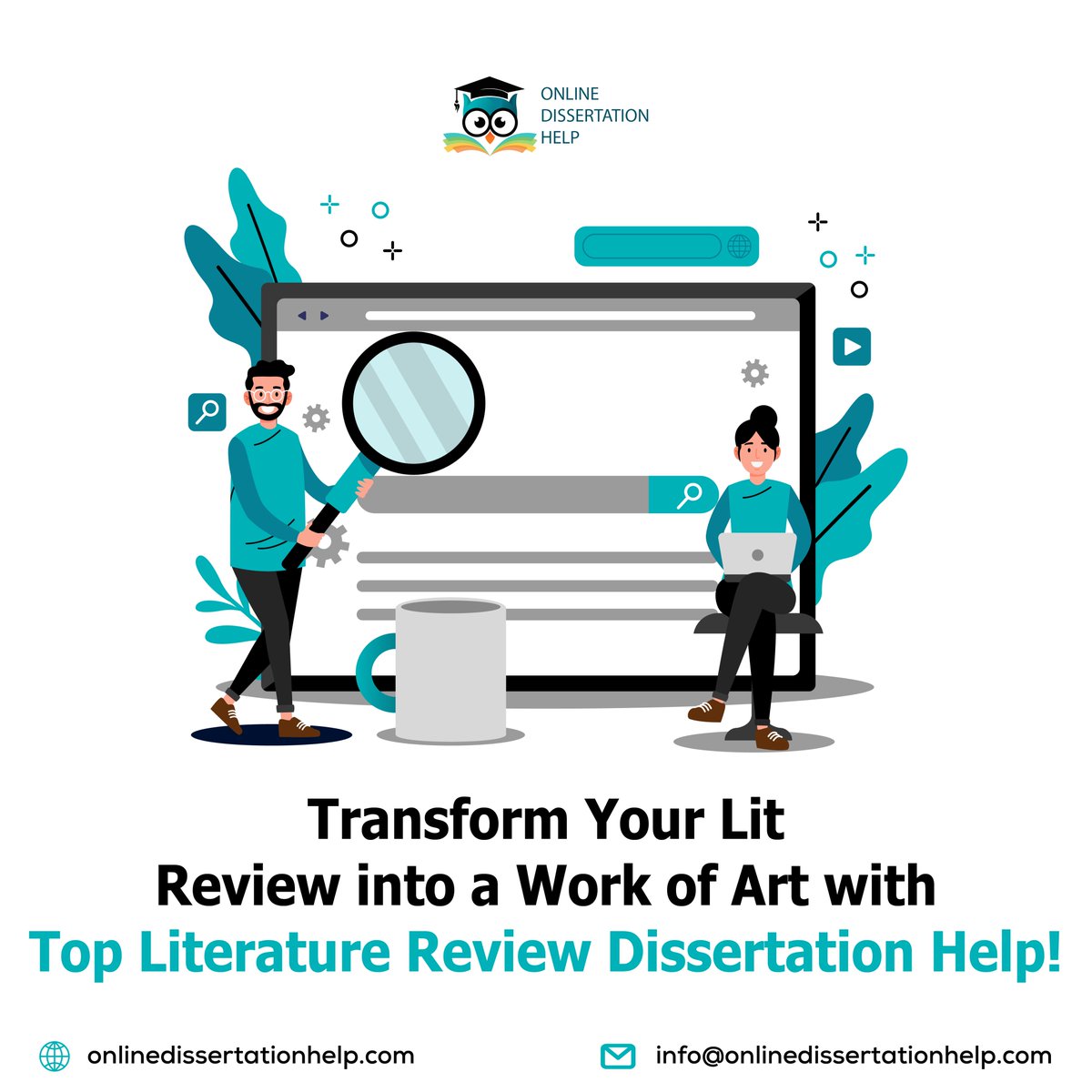 Dissertation003's tweet image. From locating quality references to crafting a compelling narrative, we’re here to ensure your lit review stands out for all the right reasons.

#onlinedissertationhelp #LiteratureReview #literaturereviewdissertationhelp #literaturehelp #dissertationhelp #dissertation