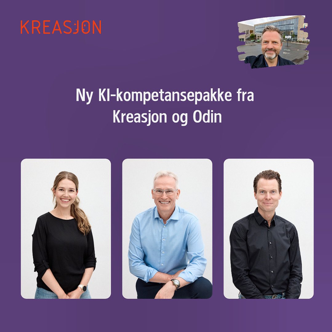 Kreasjon presenterer en ny KI-kompetansepakke til kommunene. Pakken er utformet med fokus på praktisk bruk av kunstig intelligens (KI) i undervisningen, med filmer og arbeidsoppgaver som hjelper deg og dine kolleger å komme i gang, eventuelt komme litt videre.