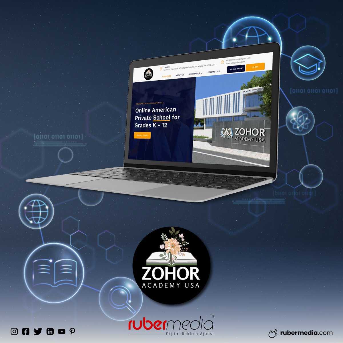Zohor Academy USA Bizi Tercih Etti!

📞 +90 232 332 11 52
💻 rubermedia.com
✉️ info@rubermedia.com

#rubermedia #ruber #webtasarım #seoajansı #seo #akademi #okul #eğitim #reklamajansı #seohizmeti #webtasarımı #webtasarim #reklamajansi