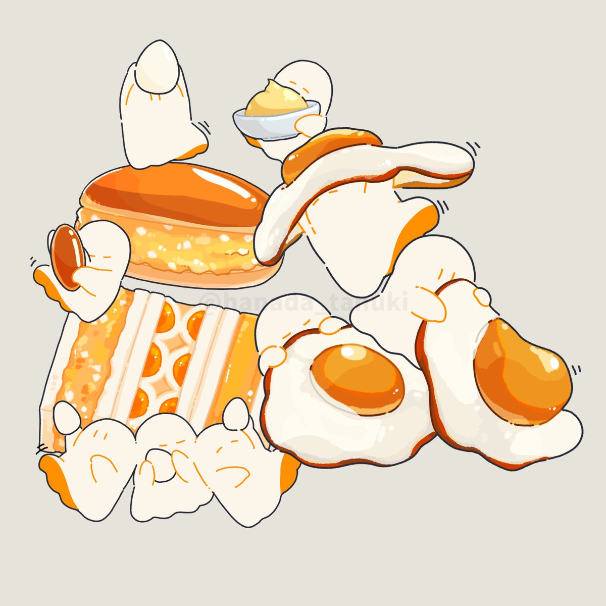 hanada_tanuki's tweet photo. 🥚🍳🥚

 #いいたまごの日 https://t.co/EjH7Ew1sPK