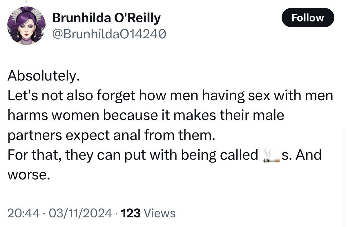 Got to admit, it’s a bit of a popcorn moment 🍿watching the Gender Critical movement turn on gay men like Andrew Doyle, who’ve aided and abetted them in their war on trans people. Andrew is very comfortable doing this to the trans community - but it’s “unacceptable” when it