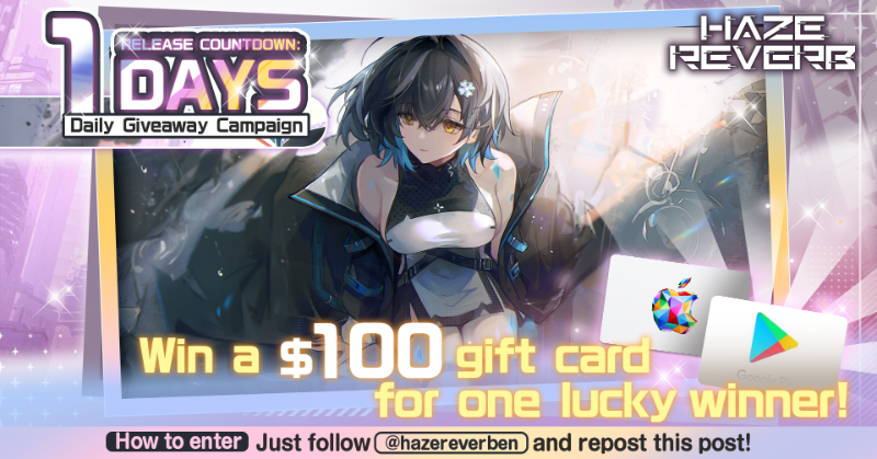 hazereverben's tweet photo. 【1 Day to Go!】

👀 Tomorrow's the day! Rally your squad, sharpen your strategy, and prepare to enter a world where you and giantesses are humanity's last hope. Ready to lead the charge?
🎁 Follow + Repost for a chance to win a $100 gift card!

#HazeReverb #Giantess