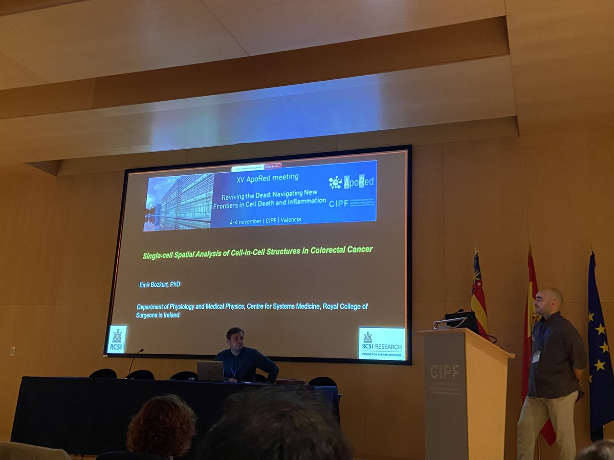 Triona NĆ Chonghaile (@nitriona) on Twitter photo A beautiful talk on cell-in-cell structures by Emir Bozkurt @emr_bzkrt <a href="/RCSI_Irl/">RCSI</a> <a href="/PhysiologyRCSI/">Physiology RCSI</a> at the <a href="/ApoReunion/">XV ApoRed meeting</a> meeting in Valencia. Chaired excellently by Federico Lucantoni. A beautiful talk on cell-in-cell structures by Emir Bozkurt @emr_bzkrt <a href="/RCSI_Irl/">RCSI</a> <a href="/PhysiologyRCSI/">Physiology RCSI</a> at the <a href="/ApoReunion/">XV ApoRed meeting</a> meeting in Valencia. Chaired excellently by Federico Lucantoni.