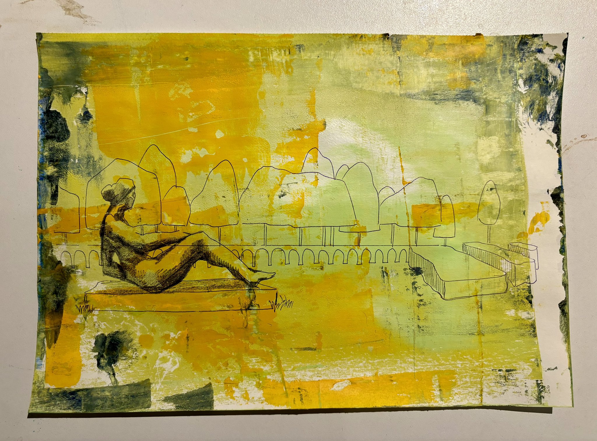 開運絵画現代アートアクリル画手描き一点もの