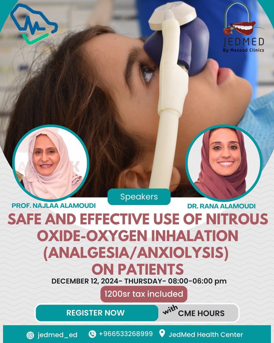 JedMedEd's tweet photo. 𝐒𝐚𝐟𝐞 𝐚𝐧𝐝 𝐄𝐟𝐟𝐞𝐜𝐭𝐢𝐯𝐞 𝐔𝐬𝐞 𝐨𝐟 𝐍𝐢𝐭𝐫𝐨𝐮𝐬 𝐎𝐱𝐢𝐝𝐞-𝐎𝐱𝐲𝐠𝐞𝐧 𝐈𝐧𝐡𝐚𝐥𝐚𝐭𝐢𝐨𝐧 (𝐀𝐧𝐚𝐥𝐠𝐞𝐬𝐢𝐚/𝐀𝐧𝐱𝐢𝐨𝐥𝐲𝐬𝐢𝐬) 𝐨𝐧 𝐏𝐚𝐭𝐢𝐞𝐧𝐭𝐬 with CME hours

Join our workshop on December 12, 2024.

For inquiries:
+966533268999
edu.jedmed@gmail.com https://t.co/eAKKZetwMt