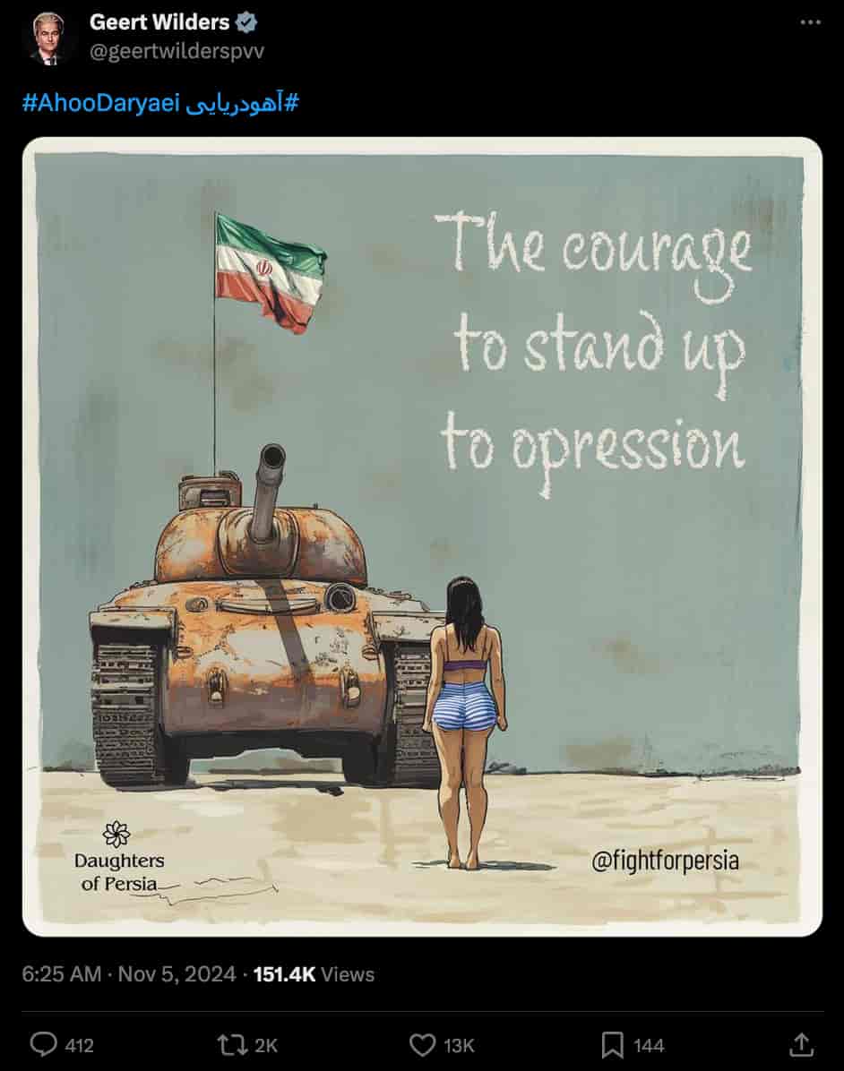 HendrickSmit's tweet image. Geert Wilders laat u even weten dat er psychologische oorlogvoering gaande is. 🇮🇱 #Iran #perceptionmanagement