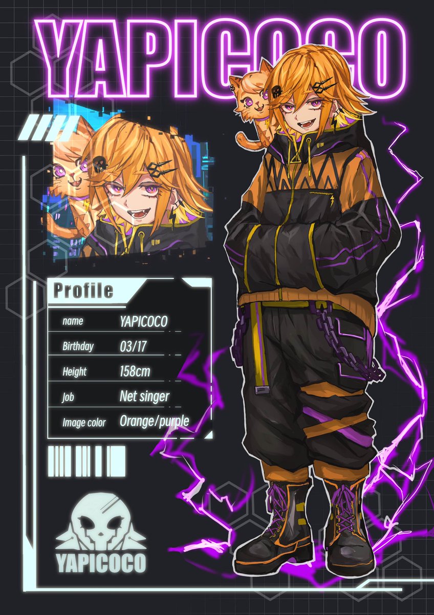ya_pi_co2's tweet photo. 【✨️立ち絵公開✨️】
初の全身立ち絵&プチプロフィール公開‼️
かっこいい新ビジュアルもぜひ好きになってくれると嬉しい⚡️⚡️⚡️
YouTube▶︎ ︎https://t.co/zm7P5ydbpa
ツイキャス▶︎ https://t.co/73IhSb3xVu
マシュマロ▶︎ https://t.co/QIq4eIMnas
配信 #Cocolive
FA #ヤピコココダ画 https://t.co/5KACowE5fn