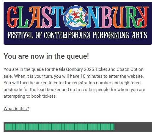 Massive change for Glastonbury ticket sale!

We will record an episode and run through the changes for you. Follow us on Apple Podcasts or Spotify to make sure you are notified when the episode comes out