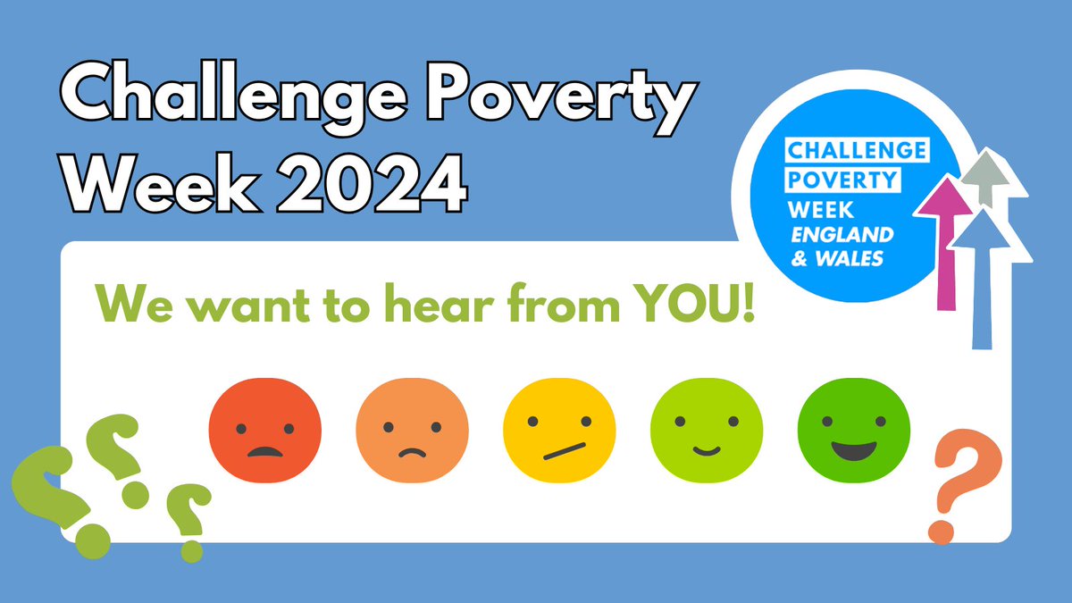 Did you take part in Challenge Poverty Week 2024? Fill in our survey to enter your name into our prize draw for a £50 voucher: forms.gle/e56m5oq39GcP9F…