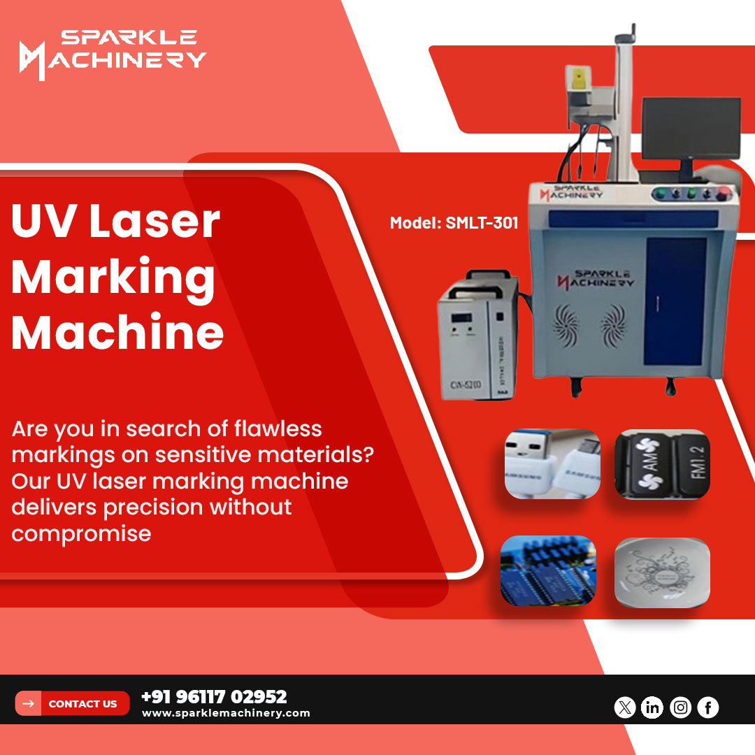 SparkleMachines's tweet image. UV Laser Marking Machine
Are you in search of flawless markings on sensitive materials?
Our UV laser marking machine delivers precision without compromise!!
#uvlasermarkingmachine #sparklemachine #markingmachine #lasermarking #uvlasermarking 
Contact Us : +91 96117 02952
Edit