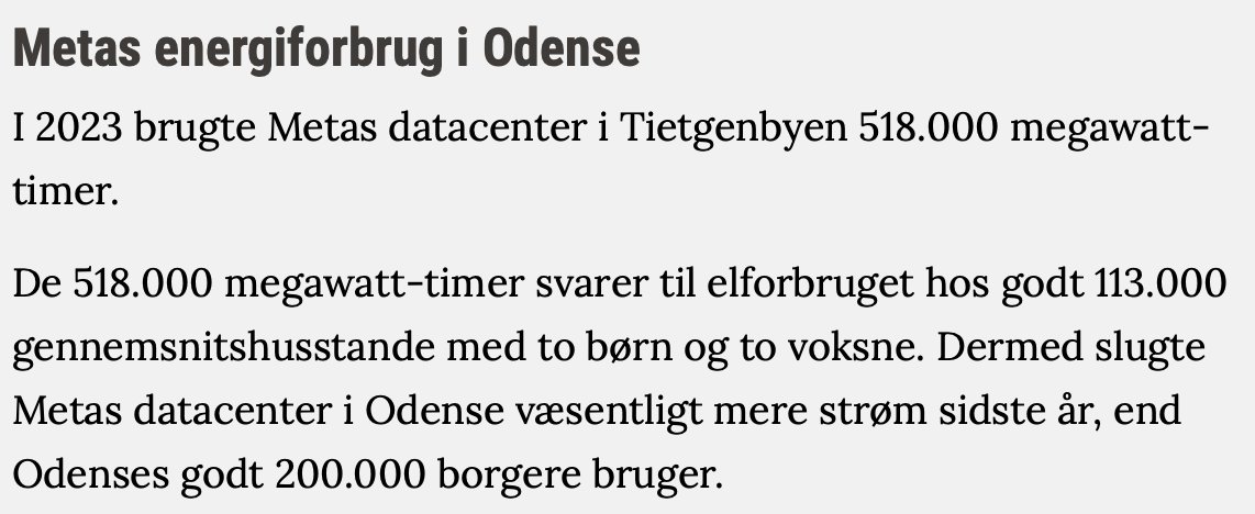 'Fun' fact: Metas datacenter i Odense bruger mere strøm end.. Odense(!) fyens.dk/erhverv/din-va…