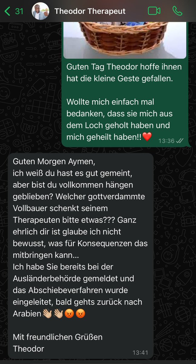 Vertraut mir schenkt niemals euren Therapeuten etwas..