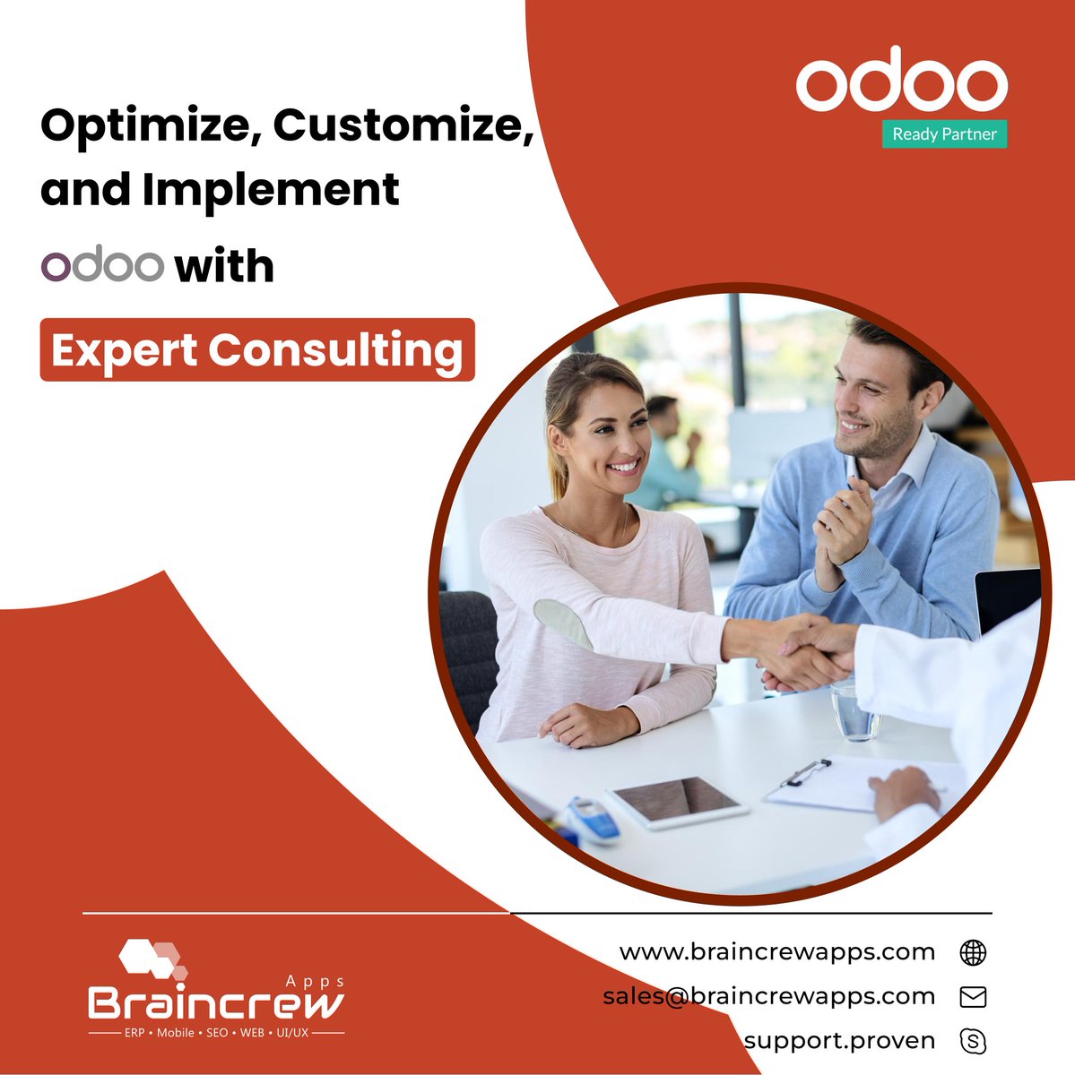 braincrewapps's tweet image. With @braincrewapps, you don’t just get an #OdooSolution, you get an #optimized, #customized #system designed specifically for your #business.

#Talk to our #OdooExperts and unlock Odoo’s potential for your business!
bit.ly/46UQAvm