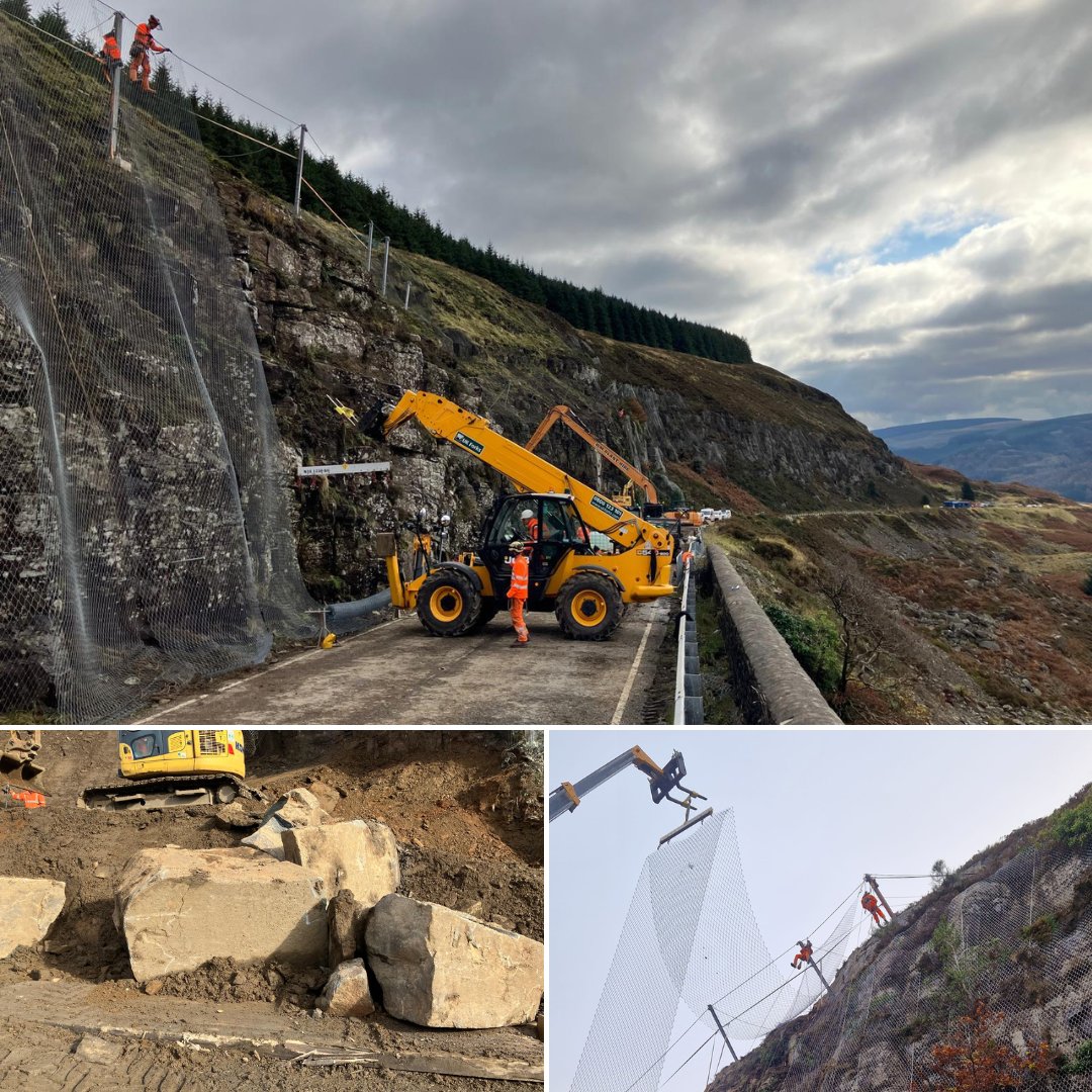 The Council has received contractor Alun Griffiths’ latest update on the #Rhigos Mountain Rd repairs. The final phase has proven very challenging with a further 700 tonnes of rock needing to be removed and transported from site, which was unexpected in the initial programme (1/2)