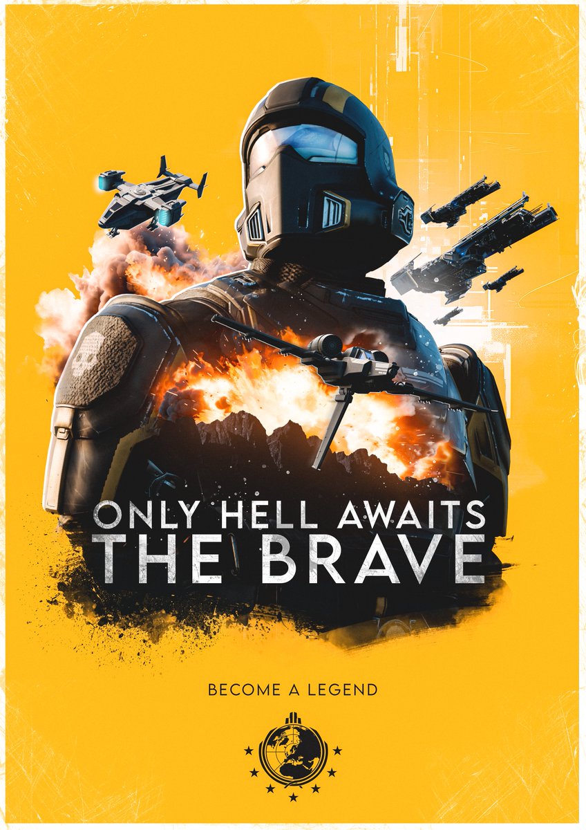 4 Hours in Blender + Photoshop #Helldivers2 #posterdesign <a href="/helldivers2/">HELLDIVERS™ 2</a> <a href="/Helldiversmedia/">Helldivers 2 Media</a> <a href="/ArrowheadGS/">Arrowhead Game Studios</a>