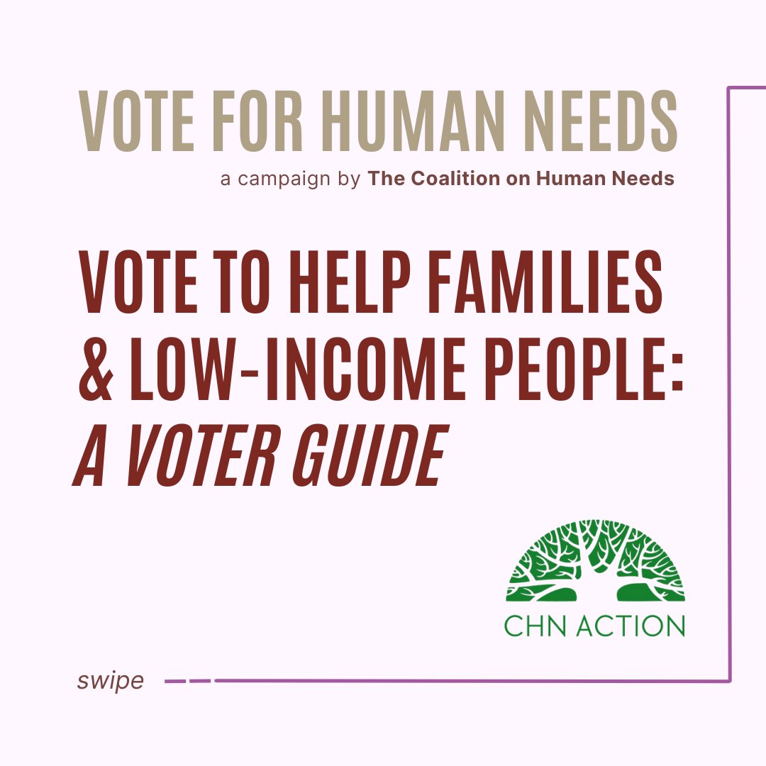 Voice4HumanNeed's tweet image. Politicians are running on huge tax cuts to the rich, while millions are still struggling.
This election, #VoteForHumanNeeds, vote for candidates who will build an economy of fairness and equal opportunity for all.
See @voice4humanneed's Voter Guides: bit.ly/chnvoterguides