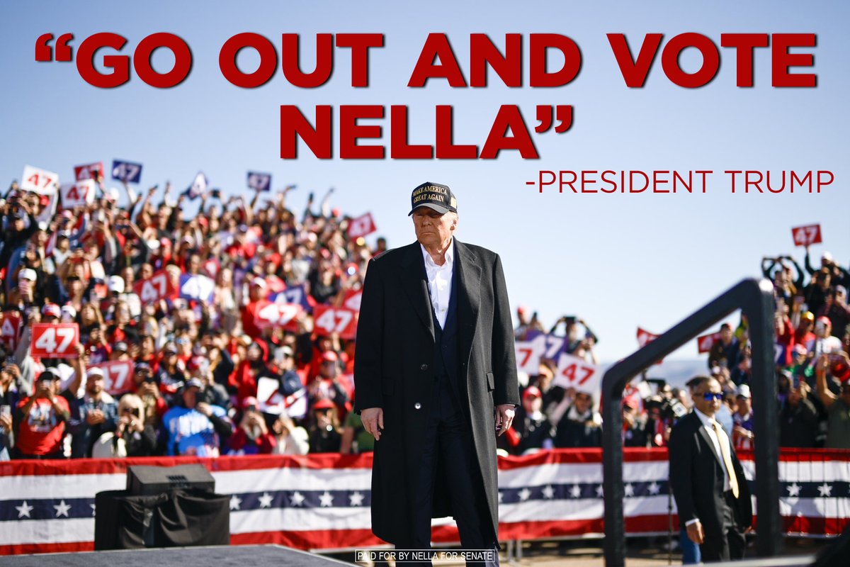 🗳️TODAY IS THE DAY! 🗳️

Join fellow New Mexicans who want to MAKE NEW MEXICO GREAT AGAIN and get out to vote TODAY for <a href="/realdonaldtrump/">Donald J. Trump</a> and Nella. 🇺🇸

We can’t do it without you!

#GoVote