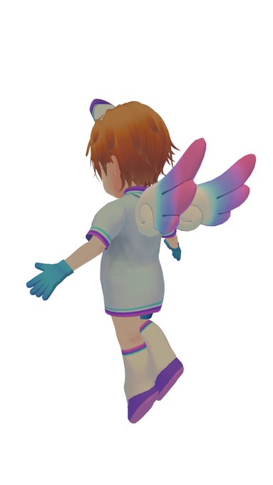 翼を3Dモデルにチェンジして見栄えが良くなった

使用素材
【VRC 想定】ゆるゆる天使セット ver1.00
https://t.co/YNMktYjbEI 