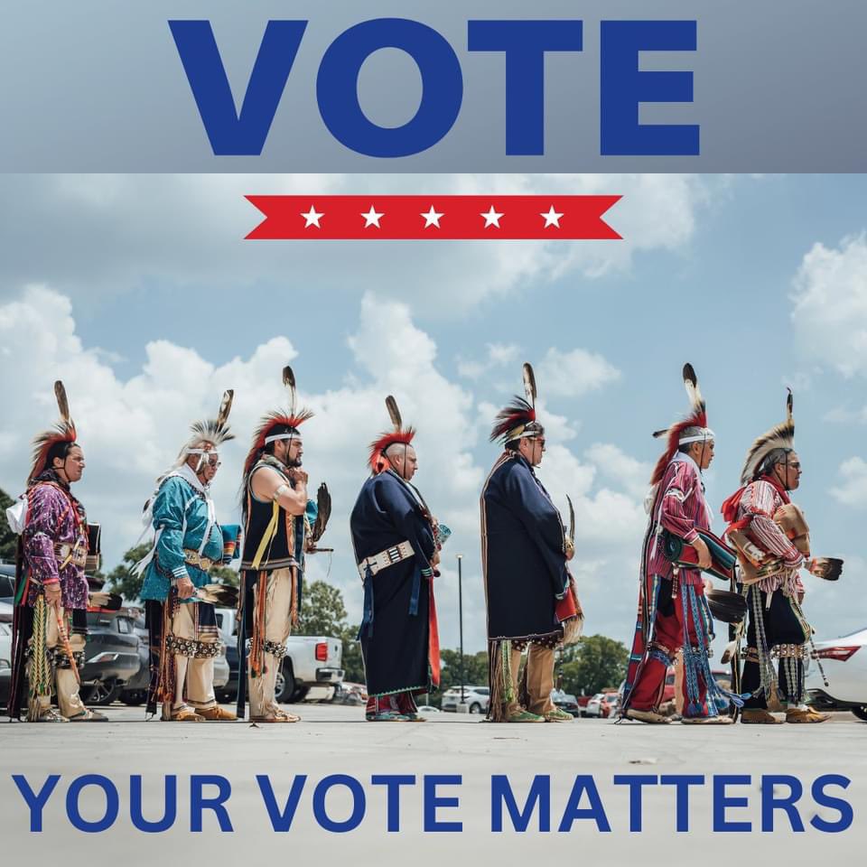 📣 Osage Nation—Today is our day to be heard. 🗳️ Let’s shape the future for our families, land and heritage. Vote in the 2024 Presidential Election and carry on a legacy of resilience, strength, and unity. Our voice, our power, our choice.
#OsageVotes #NativeVoices #Election2024