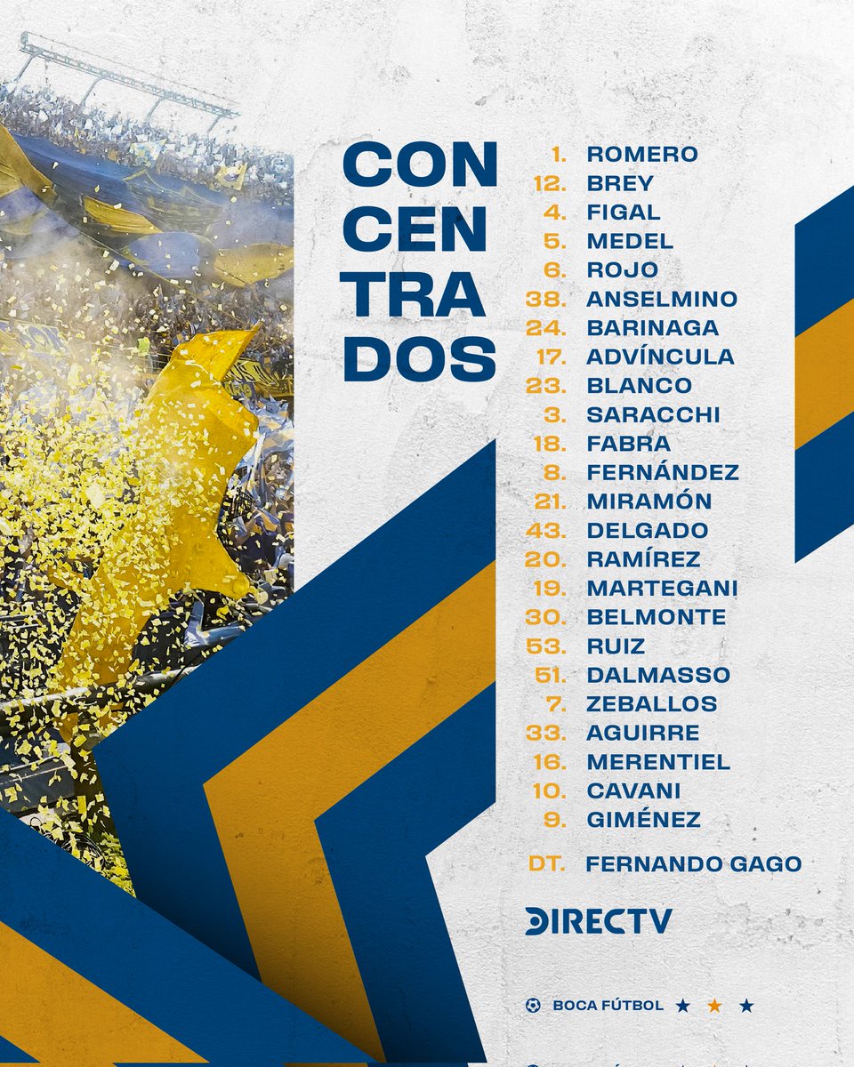 mmmagnone6's tweet photo. @somosboca770
Lista de citados que concentran para recibir al "Tomba".
Vuelven #Merentiel y #PolFernandez , quedan afuera #DiLollo y #SARALEGUI https://t.co/PSGNXJrzBf
