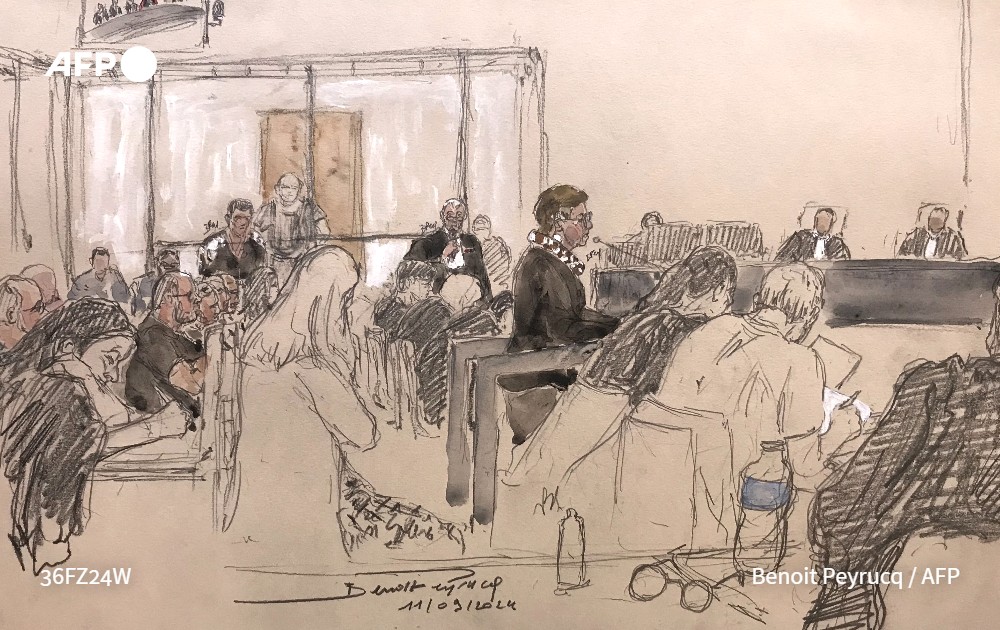 The wives and girlfriends of dozens of men on trial in France accused of raping another woman while she was drugged by her husband have reacted with anger and disbelief, although some say they will stand by the accused
u.afp.com/5rua <a href="/DavidCourbet/">David Courbet</a>