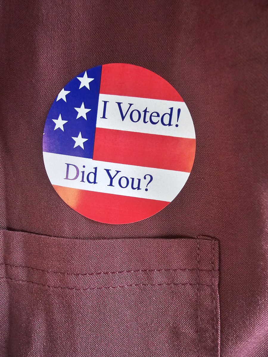 Get out and vote! I voted early but am counting on all eligible citizens who didn't yet to make your voice heard today! #Vote2024 #vote #ElectionDay #VoteKamala #saveourdemocracy