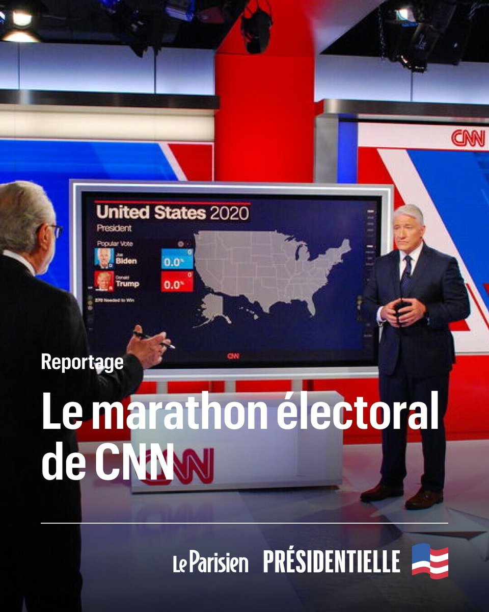 le_Parisien's tweet photo. La plus célèbre des chaînes d'information américaines, CNN, s'est préparée pendant des mois à l'élection présidentielle 

Depuis son siège d'Atlanta, elle donnera l'antenne à une myriade de reporters et d'experts 

➡️ https://t.co/TwYPjBX4Xv https://t.co/7W0yzZeMcS