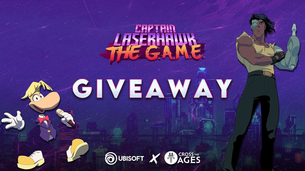 Cross The Ages (@crosstheages) on Twitter photo 🚨 GIVEAWAY ALERT! 🚨
Captain Laserhawk™ x Cross The Ages
🎉 30 lucky winners will get a Whitelist Spot for Ubisoft's new game! 🎮✨
To enter:
1️⃣ Like & share this post.
2️⃣ Follow <a href="/CrossTheAges/">Cross The Ages</a> & <a href="/EdenOnline_exe/">Captain Laserhawk Universe 🦅</a>.
3️⃣ Comment your favorite Watch Dogs x Cross The Ages card! 🚨 GIVEAWAY ALERT! 🚨
Captain Laserhawk™ x Cross The Ages
🎉 30 lucky winners will get a Whitelist Spot for Ubisoft's new game! 🎮✨
To enter:
1️⃣ Like & share this post.
2️⃣ Follow <a href="/CrossTheAges/">Cross The Ages</a> & <a href="/EdenOnline_exe/">Captain Laserhawk Universe 🦅</a>.
3️⃣ Comment your favorite Watch Dogs x Cross The Ages card!
